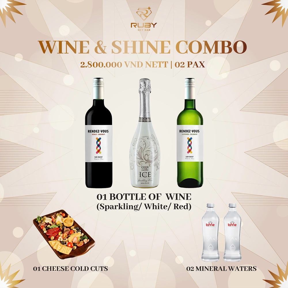 Wine & Shine Combo – A Light & Elegant Countdown Set Menu